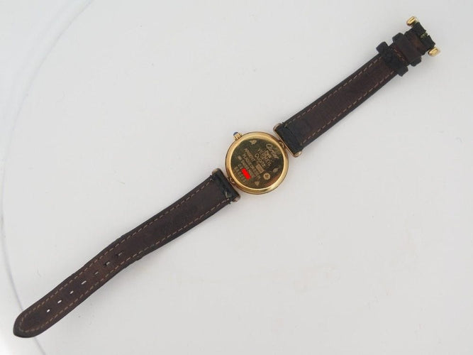 Montre vintage montre must de CARTIER colisee vermeil or 23mm quartz 58 Facettes 253348