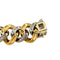 Bracelet Bracelet gourmette Fred or jaune et blanc, diamants. 58 Facettes 31634