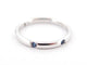 Bague 54 bague POMELLATO alliance lucciole 6 saphirs bleus t54 or blanc 58 Facettes 244393