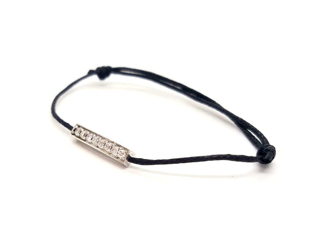 Bracelet Bracelet Cordon Or blanc Diamant 58 Facettes 578870RV