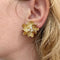 Boucles d'oreilles Boucles d'oreilles Boucheron "Fleurs" or jaune et diamants. 58 Facettes 31227