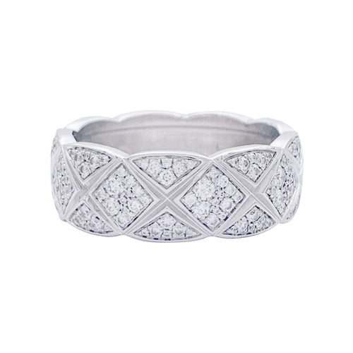 Bague 50 Bague Chanel, "Coco Crush", or blanc et diamants. 58 Facettes 32538