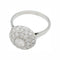 Bague 55 Bague boule en platine, or blanc et diamants. 58 Facettes 31667