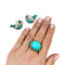 Boucles d'oreilles Parure Cartier Paris, turquoises et diamants. 58 Facettes 30646/30347