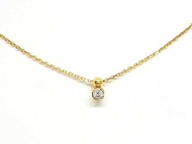 Collier Collier Chaîne + pendentif Or jaune Diamant 58 Facettes 579133RV