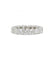 Bague 52 / Blanc/Gris / Or 750 Alliance Américaine 3.70 Carats De Diamants 58 Facettes 220415R