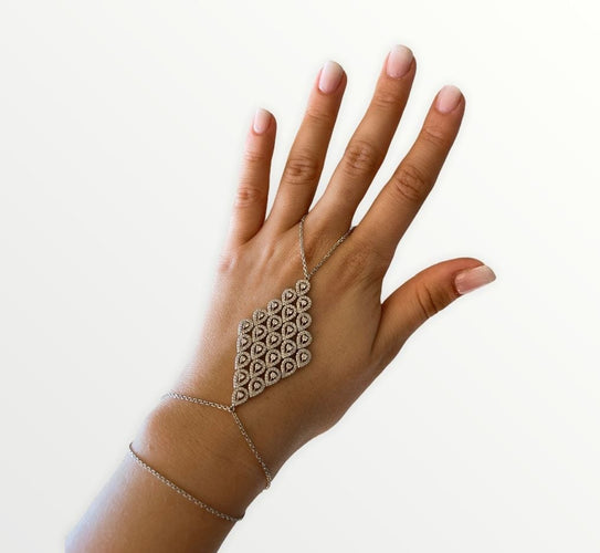 Bracelet Bijou de main haute joaillerie or blanc 58 Facettes J5230160724-AIG5