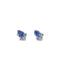 Clous d'oreilles Or gris Saphir Diamants 58 Facettes REF2205-5