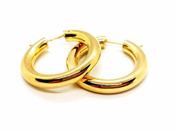 Boucles d'oreilles Boucles d'oreilles Créoles Or jaune 58 Facettes 1351520CN