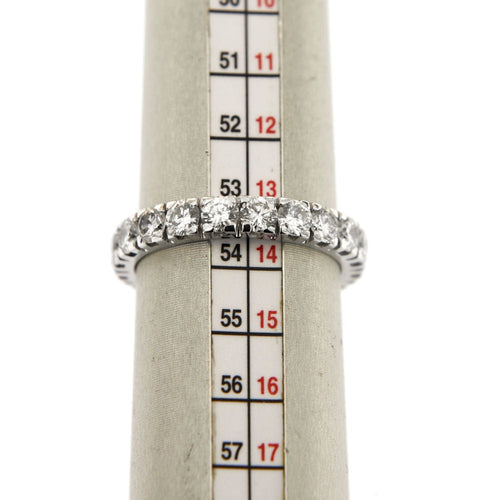Bague 54 Alliance tour complet diamants 2,40 ct 58 Facettes 33088