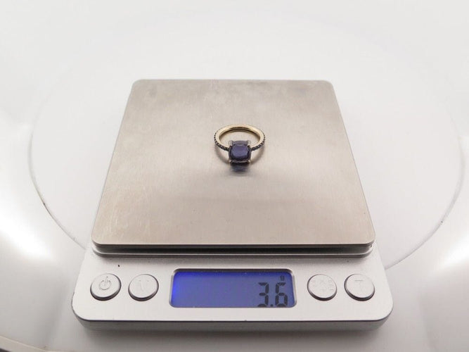 Bague 53 bague POMELLATO baby 53 diamants bleus et iolite or jaune 18k 58 Facettes 254342