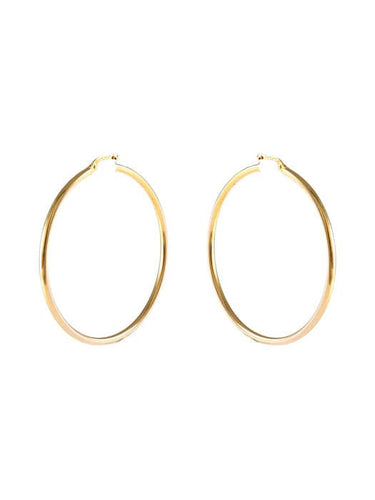 Boucles d'oreilles Créoles or jaune 58 Facettes