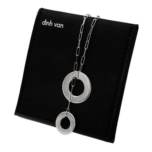 Collier Dinh Van Collier Sautoir Cible Or blanc 58 Facettes 2865688RV