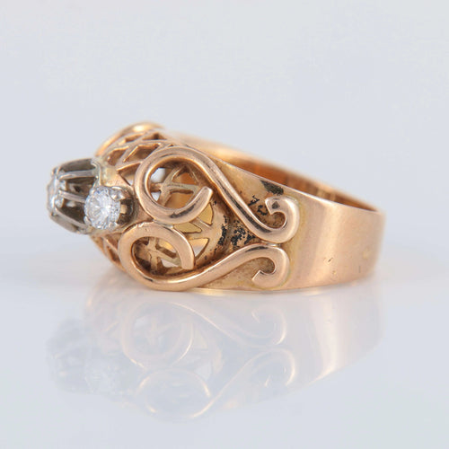 Bague Bague Vintage 1950 58 Facettes