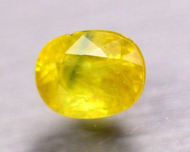 Gemstone Saphir jaune chauffé non traité 3.24cts 58 Facettes 398
