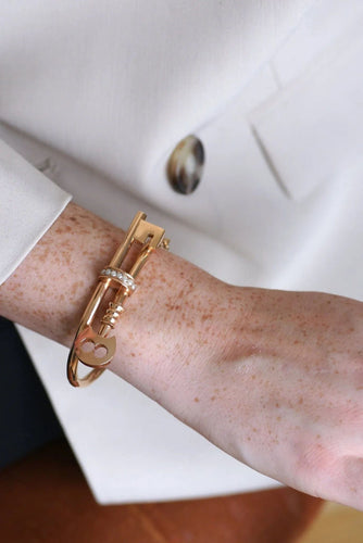 Bracelet Bracelet jonc clé en or rose 58 Facettes