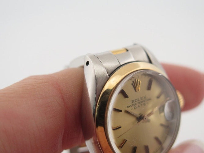 Montre vintage montre ROLEX lady datejust 26 mm or et acier automatique 58 Facettes 256117