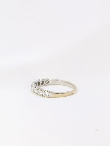 Bague 52.5 Demi-Alliance américaine diamants 0,54 ct 58 Facettes J106