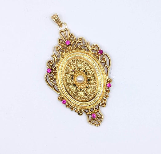 Pendentif Pendentif à secrets XIXe 58 Facettes