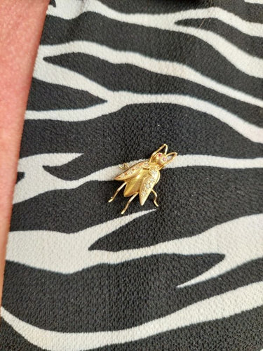 Broche BROCHE ANCIENNE INSECTE RUBIS ET DIAMANTS 58 Facettes 069521