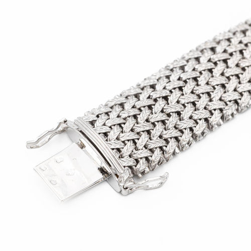 Bracelet Bracelet Maille polonaise Or blanc 58 Facettes 2277586CN