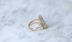 Bague 59 Bague marquise Or rose Platine Diamants 58 Facettes