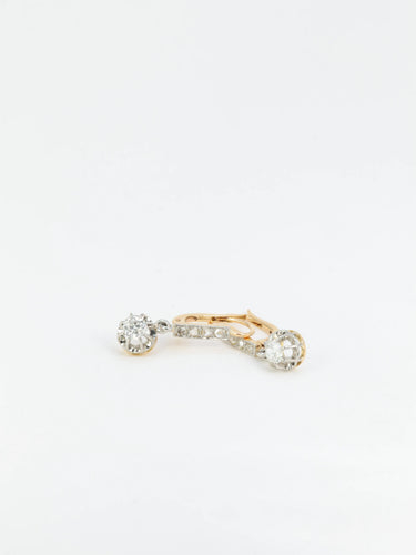 Boucles d'oreilles Dormeuses Diamants 58 Facettes 719