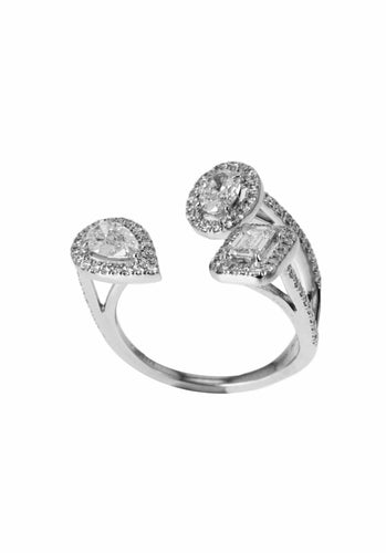 Bague 51 Bague MESSIKA My Twin Trilogy en Or Blanc 750/1000 58 Facettes 62612-58460