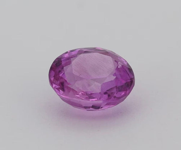 Gemstone Saphir rose non chauffée 0.84cts 58 Facettes 153