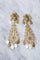 Boucles d'oreilles gouttes pendantes orientales en or jaune filigrané, vintage 58 Facettes