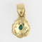 Pendentif Pendentif émeraude diamant or jaune occasion 58 Facettes 21-690