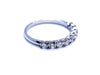 Bague 53 Bague Alliance Or blanc Diamant 58 Facettes 578779RV