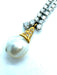 Collier Ensemble Collier Boucles d'oreilles pendantes 2 Ors Perle Diamant 58 Facettes