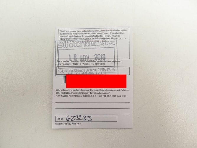 Montre montre SWATCH mic damien hirst limited edition 1999 ex 34mm 58 Facettes 256868