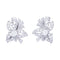Boucles d'oreilles Boucles d'oreilles, platine, diamants. 58 Facettes 32536