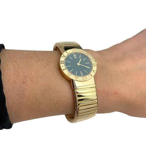 Montre Montre Bulgari en or jaune modele BB 26 bracelet en or jaune. 58 Facettes 31285