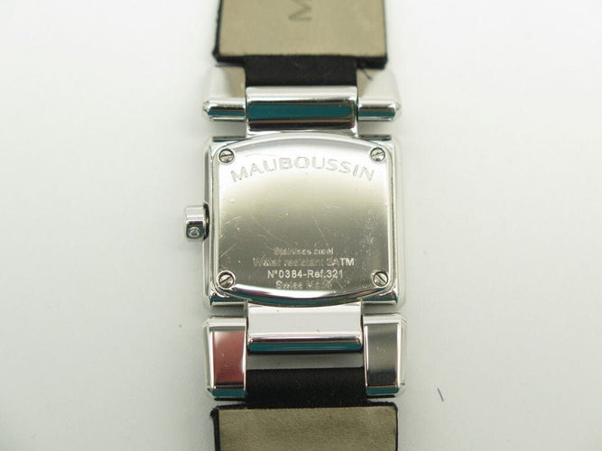 Montre montre MAUBOUSSIN alessandrine 321 quartz 25 mm en acier et diamants 58 Facettes 244340