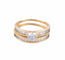 Bague DUO DE BAGUES, SOLITAIRE & DIAMANTS 58 Facettes BO/220058