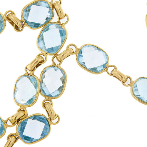 Collier Collier ras du cou avec topaze 58 Facettes 35053