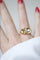 Bague 49.5 Bague Tank retro en or jaune et diamant 58 Facettes