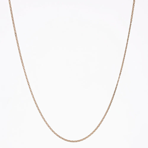 Collier Chaine or jaune maille plate imbriquée 58 Facettes 23-073