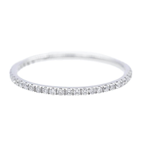 Bague 53 Bague Alliance américaine Or blanc Diamant 58 Facettes 2303323CN