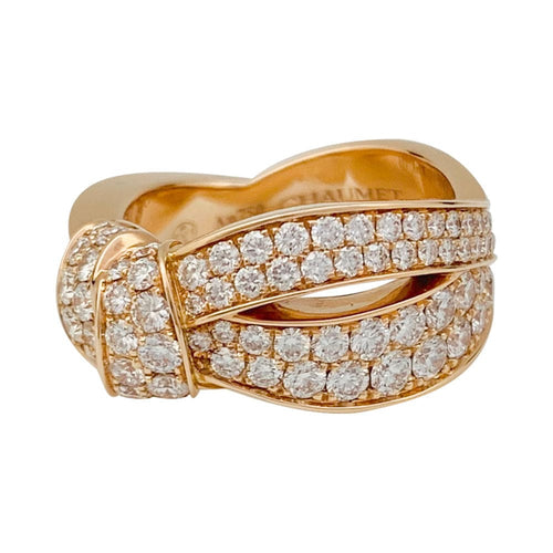 Bague 52 Bague Chaumet, "Liens Séduction", or rose et diamants. 58 Facettes 31661