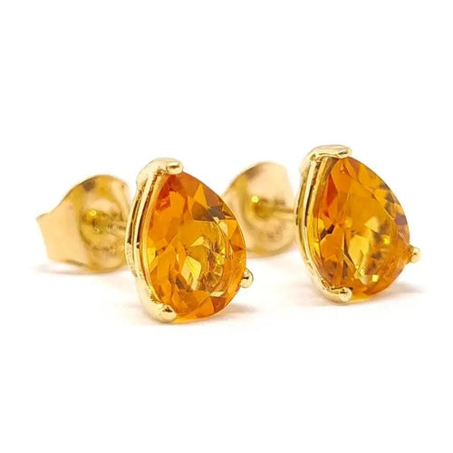 Boucles d'oreilles Boucles d'oreilles citrines or jaune 58 Facettes