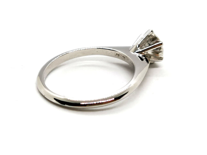 Bague 52 Bague Solitaire Or blanc Diamant 58 Facettes 1236775CN