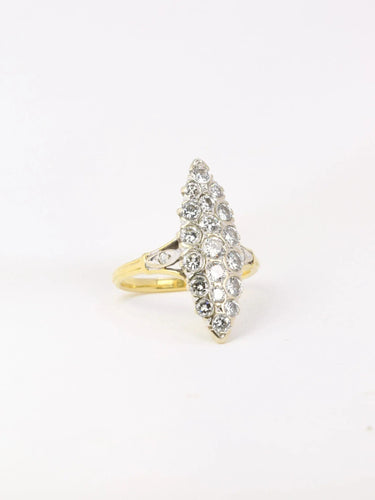 Bague Bague marquise ancienne diamants 1ct 58 Facettes J16