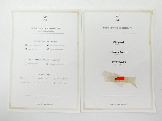 Montre montre CHOPARD happy sport 26mm quartz acier diamant 58 Facettes 241434