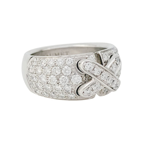Bague 51 Bague Chaumet en or blanc modèle "Liens", diamants. 58 Facettes 31145