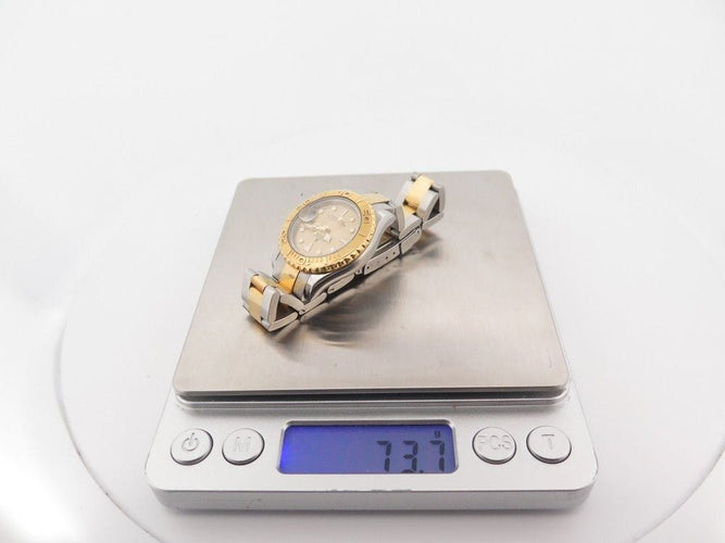 Montre vintage montre ROLEX yacht master lady 29 mm or & acier auto 58 Facettes 254447