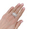Bague 55 Bague Cartier, "Couronne", or blanc, diamants. 58 Facettes 32251